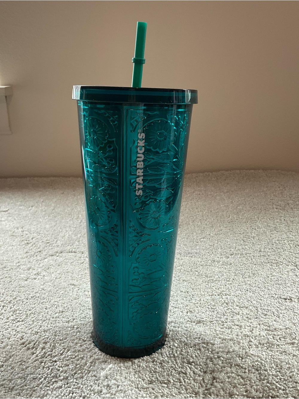 2017 Starbucks Teal Venti Tumblr - No LID or Straw - Rare 24 oz cold cup VENTI
